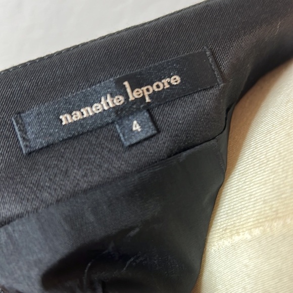 Nanette Lepore Black Tiered Lace Mini Skirt Size 4 - Picture 6 of 7